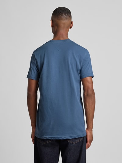 Tommy Hilfiger Slim Fit T-Shirt aus reiner Baumwolle Jeansblau 5