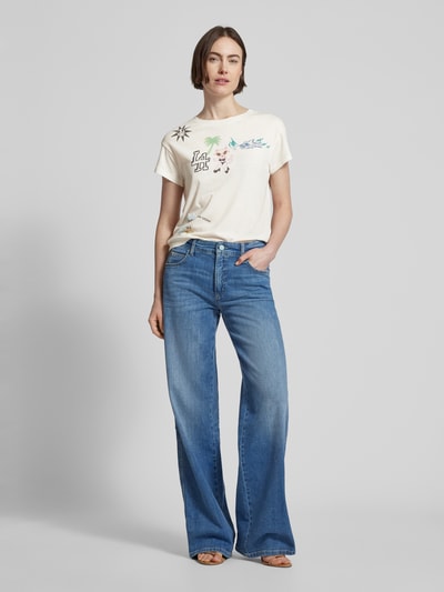 Zadig & Voltaire T-shirt z nadrukiem z motywem model ‘CHARLOTTE’ Złamany biały 1