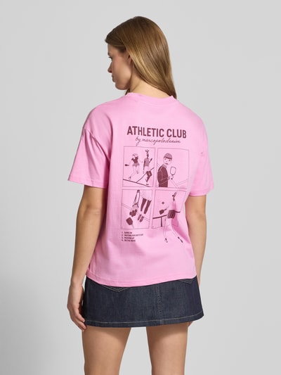 Marc O'Polo DENIM Regular Fit T-Shirt aus reiner Baumwolle Pink 5