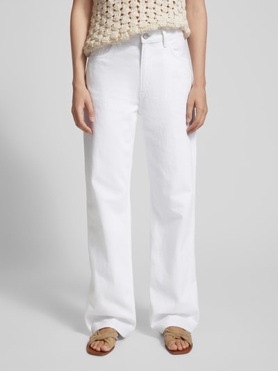 Mango Wide Leg Jeans im 5-Pocket-Design Modell 'MIAMI' Offwhite 4