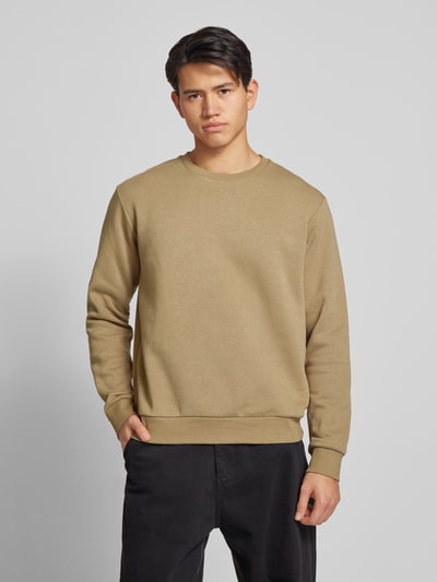 Jack & Jones Sweatshirt mit Rundhalsausschnitt Modell 'BRADLEY' Beige 4