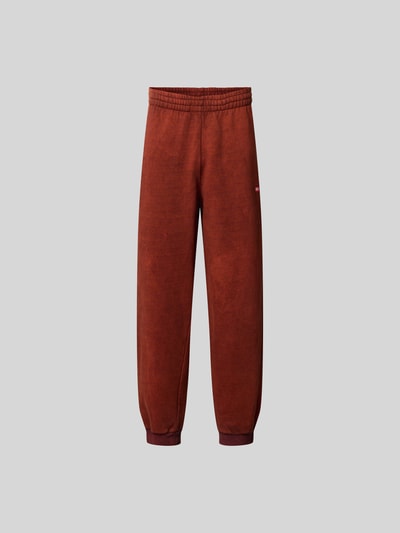Diesel Sweathose mit Label-Print Rostrot 2