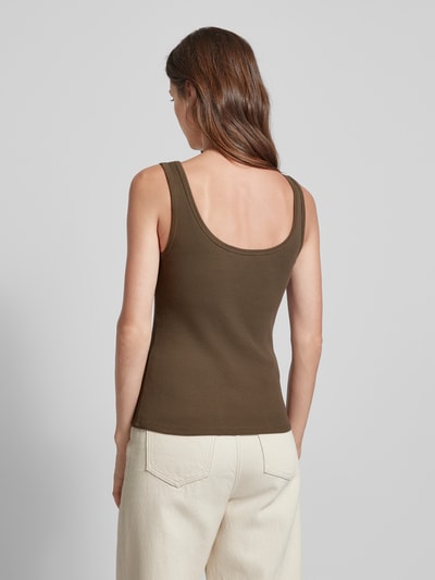 Mango Trägertop mit Knopfleiste Modell 'BRISA' Khaki 5