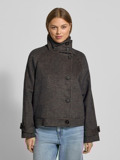MSCH Copenhagen Jacke mit Stehkragen und Ärmelriegeln Modell 'Pamela' Marine 4