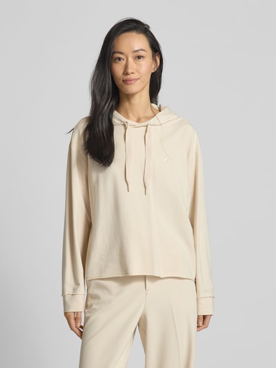 s.Oliver RED LABEL Relaxed fit hoodie van katoenmix Beige - 4