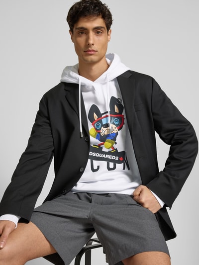 Dsquared2 Oversized Hoodie aus Baumwolle Weiss 3