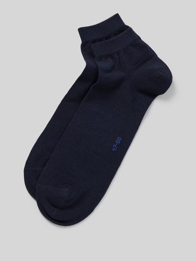 Falke Socken mit Label-Detail Modell 'HAPPY' Marine 1