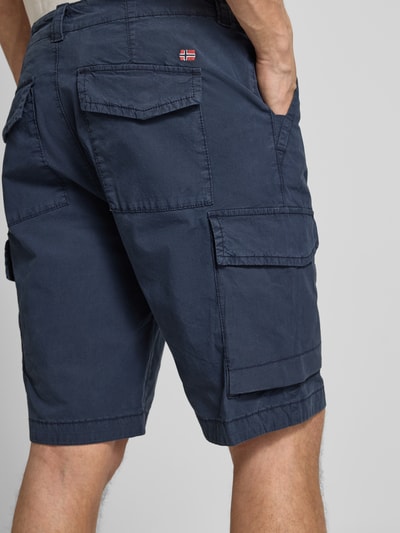 Napapijri Regular Fit Bermudas mit Cargotaschen Modell 'HORTON' Marine 3