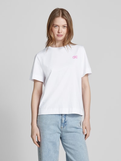 Rich & Royal T-Shirt mit Statement-Print Weiss 4