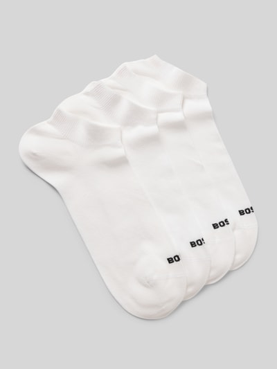 BOSS Sneaker-Socken aus Baumwoll-Mix im 4er-Pack Weiss 1
