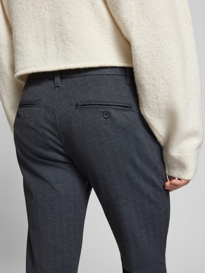 ONLY & SONS Slim Fit Chino aus Viskose-Mix Modell 'MARK' Dunkelblau 3