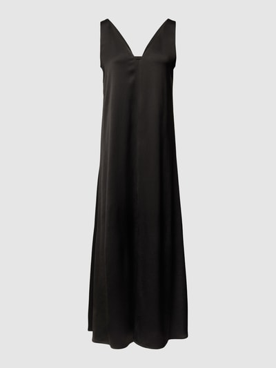 Drykorn Maxikleid in unifarbenem Design Modell 'MAEVA' Black 2