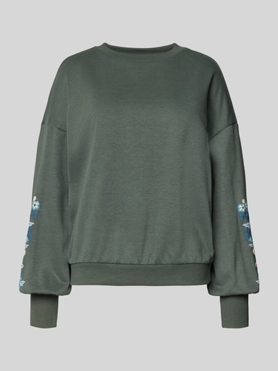 Only Regular Fit Sweatshirt aus Baumwoll-Mix Modell 'BROOKE' Schilf 2