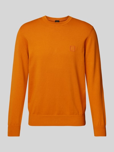 BOSS Orange Strickpullover mit Label-Detail Modell 'Kanovano' Orange 2