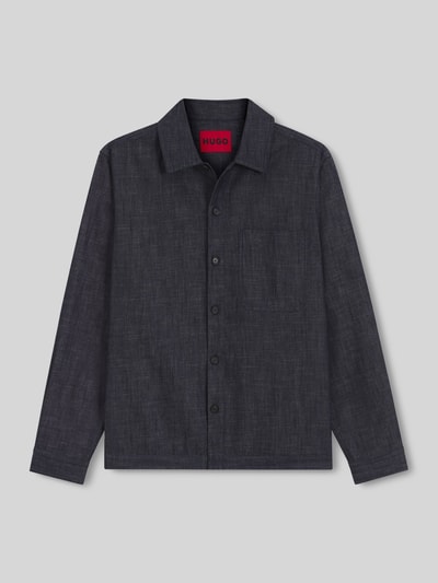 HUGO Oversized Fit Jeanshemd aus reiner Baumwolle Modell 'Ejiri' Jeansblau 2