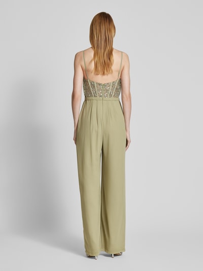 Laona Jumpsuit mit Paillettenbesatz Hellgruen 5