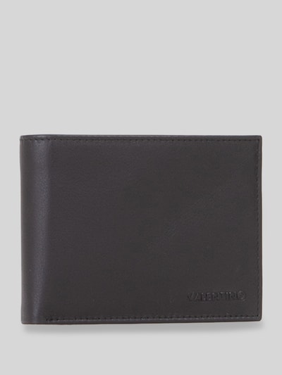 Valentino Bags Portemonnaie aus Rindsnappa mit Münzfach Black 4