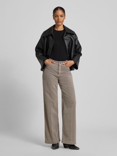 Marc Cain Wide Fit Cordhose mit Lyocell-Anteil Hellgrau 1