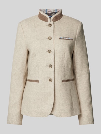 WHITE LABEL Blazer mit Stehkragen Sand 2