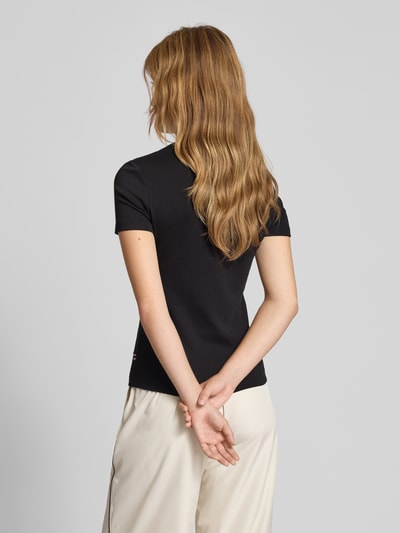 FILA T-shirt met labelstitching, model 'BIELLA' Zwart - 5