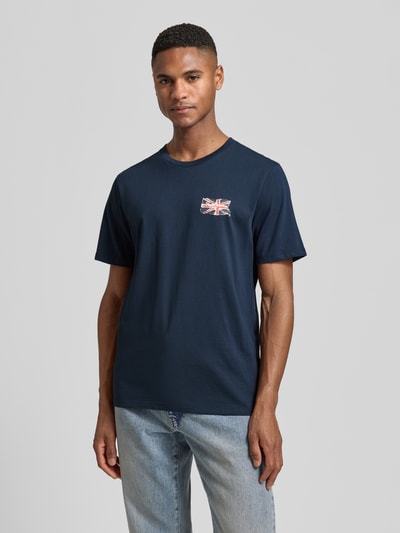 Pepe Jeans Regular Fit T-Shirt aus reiner Baumwolle Modell 'SMALL FLAG' Marine 4