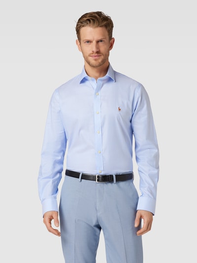 Polo Ralph Lauren Slim fit zakelijk overhemd met streepmotief Bleu - 4