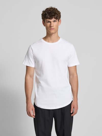 Only & Sons T-shirt z detalem z logo model ‘MATT’ Biały 4