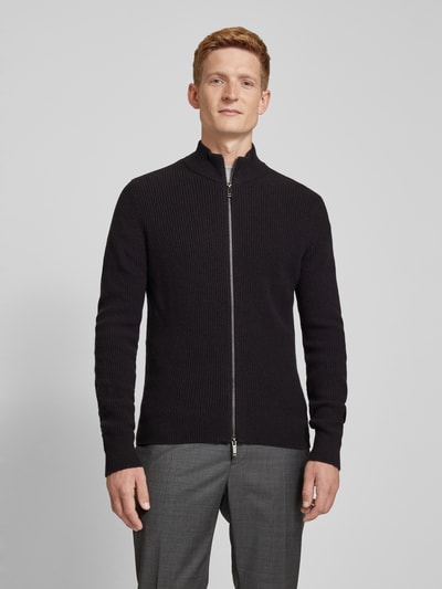 CK Calvin Klein Strickjacke aus Woll-Mix mit Stehkragen Black 4