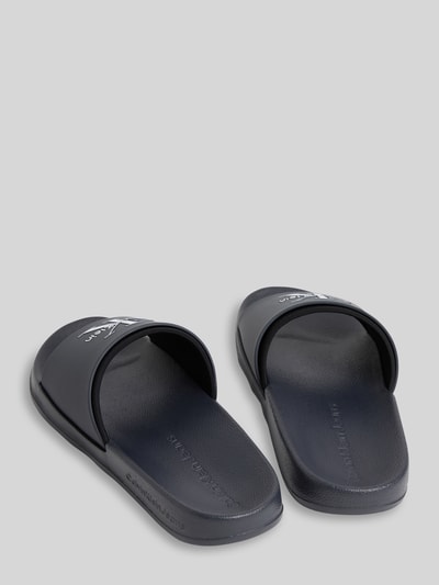 CK Calvin Klein Badeschuhe mit Logo Print Marine 2