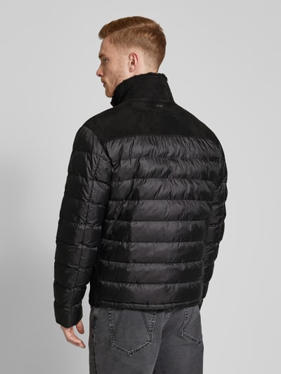 BOSS Jacke aus Ziegenleder mit Stehkragen Modell 'Mauricio' Black 5