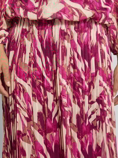 ZABAIONE Midirok in geplooide look, model 'Ela' Fuchsia - 3