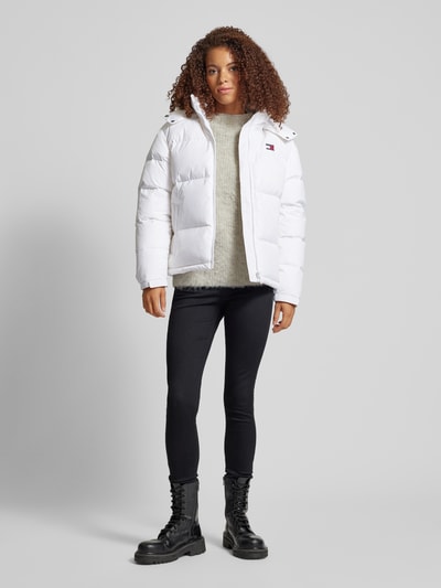 Tommy Jeans Steppjacke mit Label-Stitching Modell 'ALASKA' Weiss 1