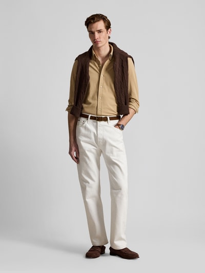 Polo Ralph Lauren Regular Fit Freizeithemd aus reiner Baumwolle Beige 1