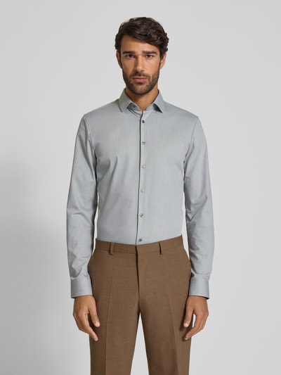 OLYMP No. Six Super Slim Fit Businesshemd mit Kentkragen Oliv 4