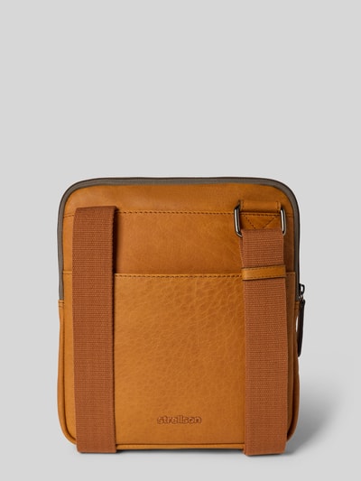 Strellson Schoudertas van echt leer, model 'BRIAN' Cognac - 4