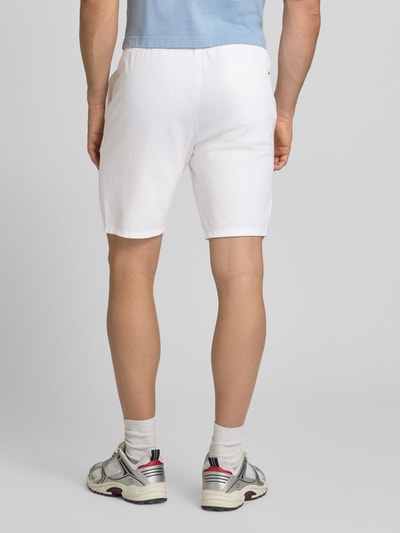 ONLY & SONS Regular Fit Shorts aus Baumwoll-Leinen-Mix Modell 'LINUS' Weiss 5