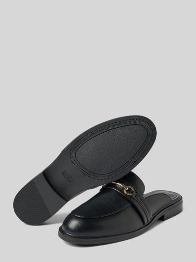 Only Slippers met applicatie, model 'LUX' Zwart - 4