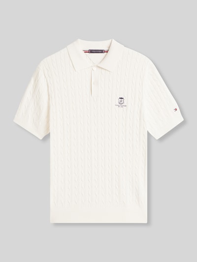 Tommy Hilfiger Poloshirt mit Logo Detail Offwhite 2