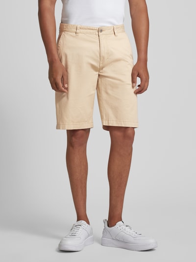 Fynch-Hatton Regular fit bermuda met riemlussen, model 'Summer' Zand - 4