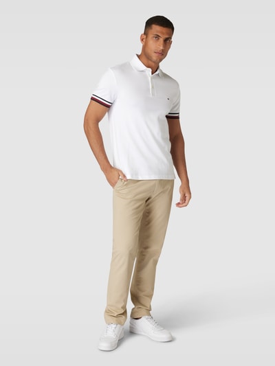 Tommy Hilfiger Poloshirt mit Label-Schriftzug Weiss 1