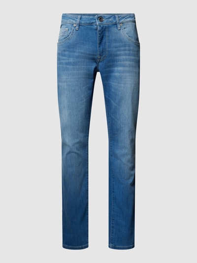 CARS JEANS Slim Fit Jeans im Used-Look Modell 'BATES' Blau 2