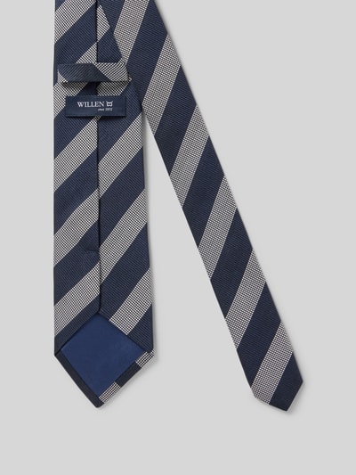 Willen Krawatte aus Seide im Allover-Look (8 cm) Blau 2