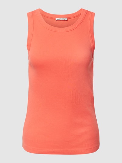DRYKORN Tanktop in Feinripp-Optik Modell 'OLINA' Koralle 2