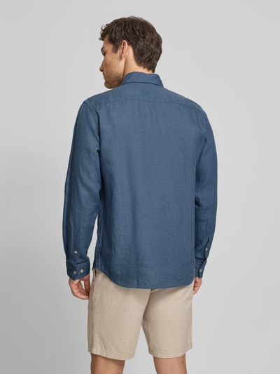 Marc O'Polo Regular Fit Freizeithemd aus reinem Leinen Petrol 5