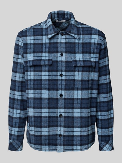 Samsøe Samsøe Hemdjacke mit Knopfleiste Dunkelblau 2