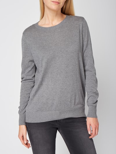 Vero Moda Pullover mit Rundhalsausschnitt  Mittelgrau Melange 3