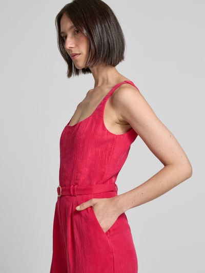 MANGO Jumpsuit mit Taillengürtel Modell 'LIONELA' Rot 3