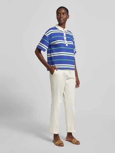 s.Oliver BLACK LABEL Chinos o kroju regular fit z mieszanki bawełny Biały 1