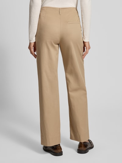 Marc O'Polo Wide Leg Culotte aus Baumwoll-Mix Beige 5
