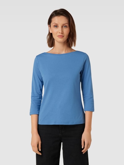 Lanius Longsleeve aus reiner Baumwolle Blau 4